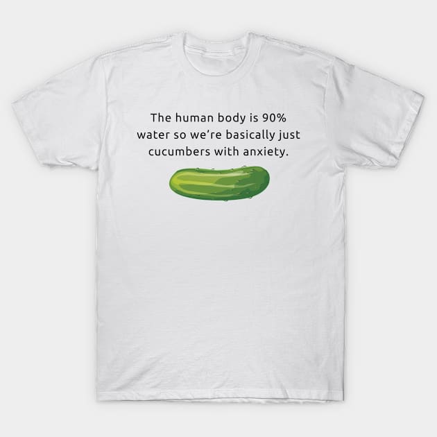 Anxious Cucumbers T-Shirt by Seamed Fit